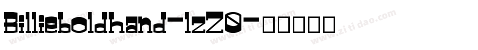 Billieboldhand-lzZ0字体转换