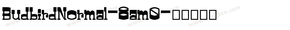 BudbirdNormal-8am0字体转换