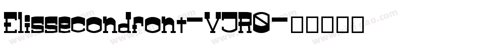 Elissecondfont-VJR0字体转换