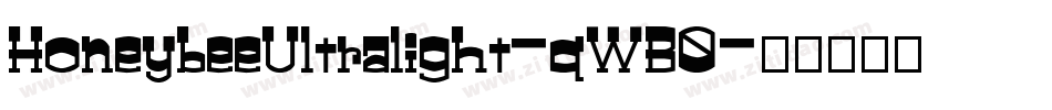 HoneybeeUltralight-qWB0字体转换