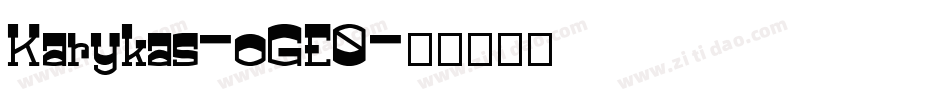 Karykas-oGE0字体转换