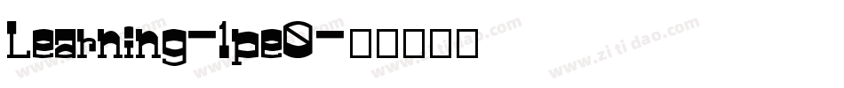 Learning-1pe0字体转换