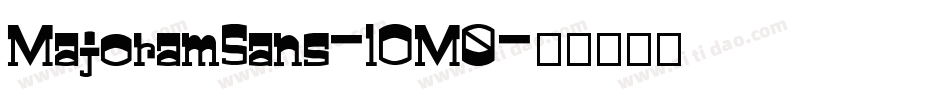 MajoramSans-lOM0字体转换