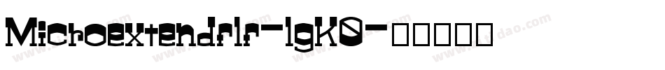 Microextendflf-lgK0字体转换