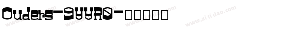 Ouders-9YYR0字体转换