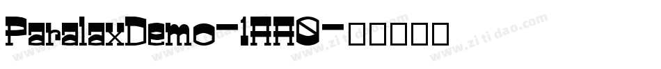 ParalaxDemo-1AA0字体转换