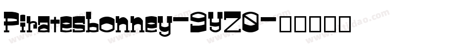 Piratesbonney-9YZ0字体转换