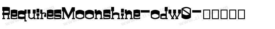 RequiresMoonshine-odw0字体转换