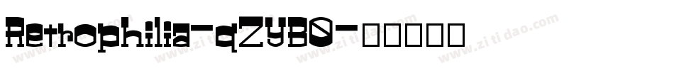 Retrophilia-qZYB0字体转换