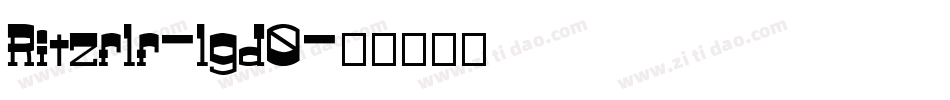 Ritzflf-lgd0字体转换