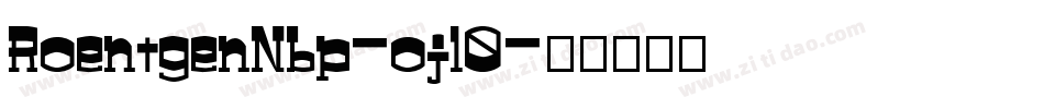 RoentgenNbp-ojl0字体转换