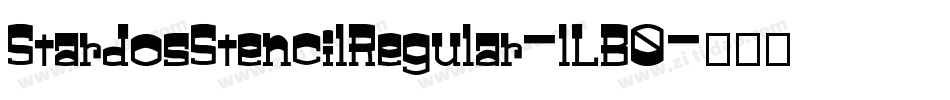 StardosStencilRegular-lLB0字体转换