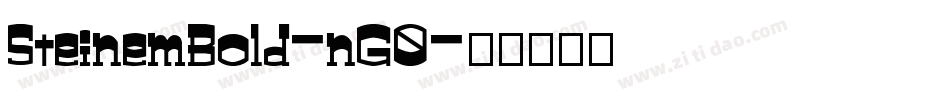 SteinemBold-nG0字体转换