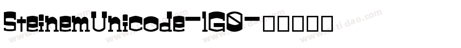 SteinemUnicode-lG0字体转换