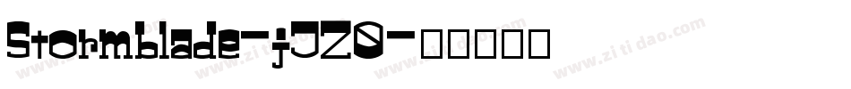 Stormblade-jJZ0字体转换