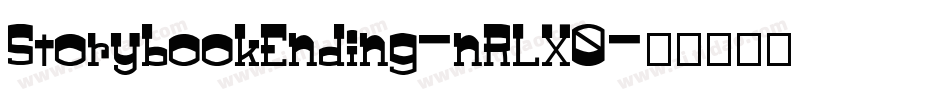 StorybookEnding-nRLX0字体转换
