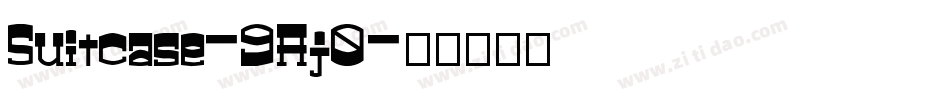 Suitcase-9Aj0字体转换