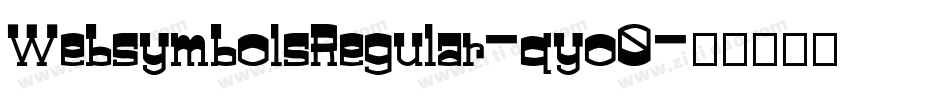 WebsymbolsRegular-qyo0字体转换