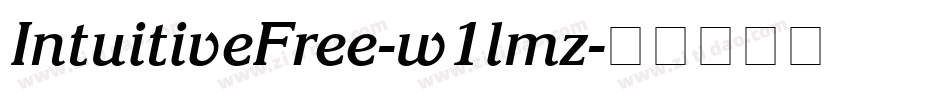 IntuitiveFree-w1lmz字体转换