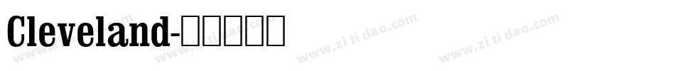Cleveland字体转换