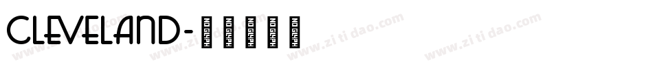 Cleveland字体转换