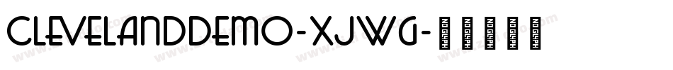 ClevelandDemo-XjWg字体转换