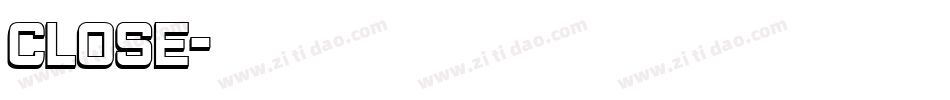 close字体转换