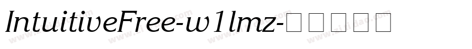 IntuitiveFree-w1lmz字体转换