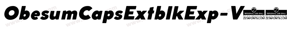 ObesumCapsExtblkExp-V68B字体转换 ObesumCapsExtblkExp-V68B字体转换