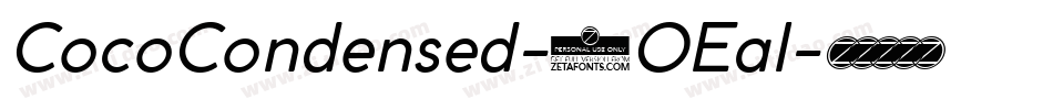 CocoCondensed-2OEal字体转换