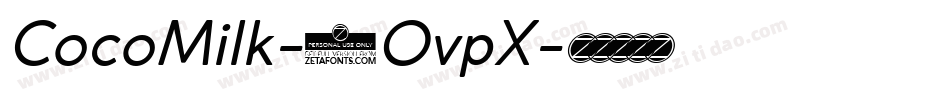 CocoMilk-2OvpX字体转换