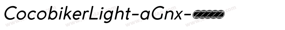 CocobikerLight-aGnx字体转换
