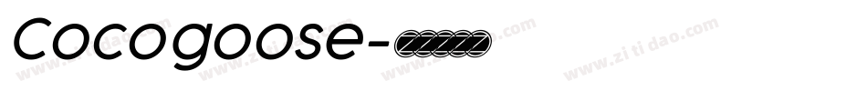 Cocogoose字体转换