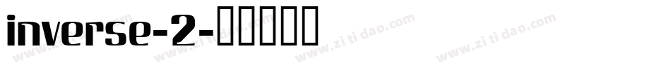 inverse-2字体转换