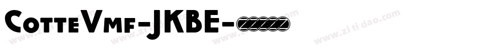 CotteVmf-JKBE字体转换