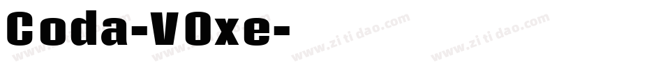 Coda-V0xe字体转换