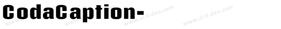 CodaCaption字体转换