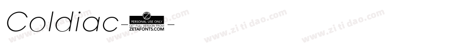 Coldiac-2字体转换