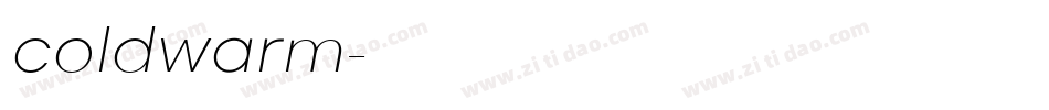 coldwarm字体转换