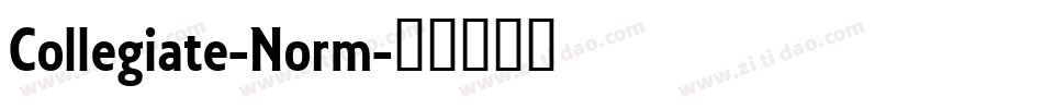 Collegiate-Norm字体转换