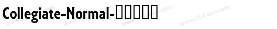 Collegiate-Normal字体转换