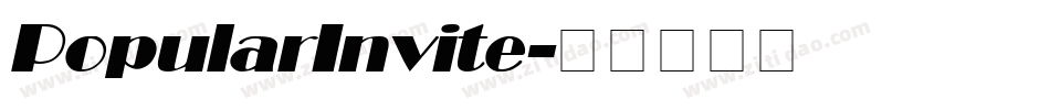 PopularInvite字体转换