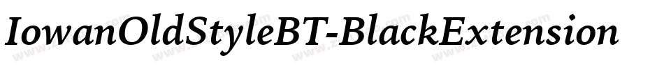 IowanOldStyleBT-BlackExtension字体转换