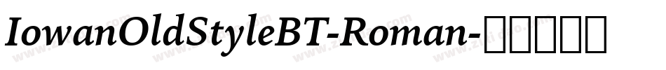IowanOldStyleBT-Roman字体转换