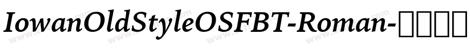 IowanOldStyleOSFBT-Roman字体转换