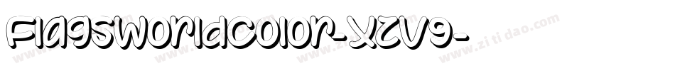 FlagsWorldColor-XzV9字体转换