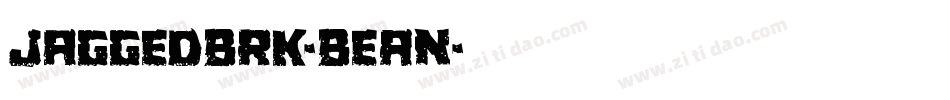 JaggedBrk-BeAn字体转换