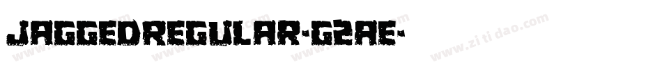 JaggedRegular-g2AE字体转换