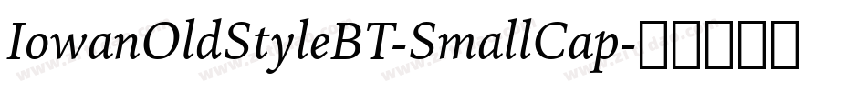 IowanOldStyleBT-SmallCap字体转换