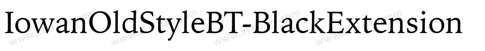 IowanOldStyleBT-BlackExtension字体转换